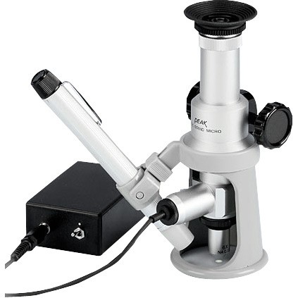 CIL (Coaxial Incident Light) Wide Stand Microscope Peak 2054, 2064 LED 150x-300x